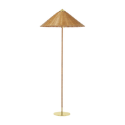 Lampadaire en laiton et osier Modèle 9602 - Gubi - The Cool Republic