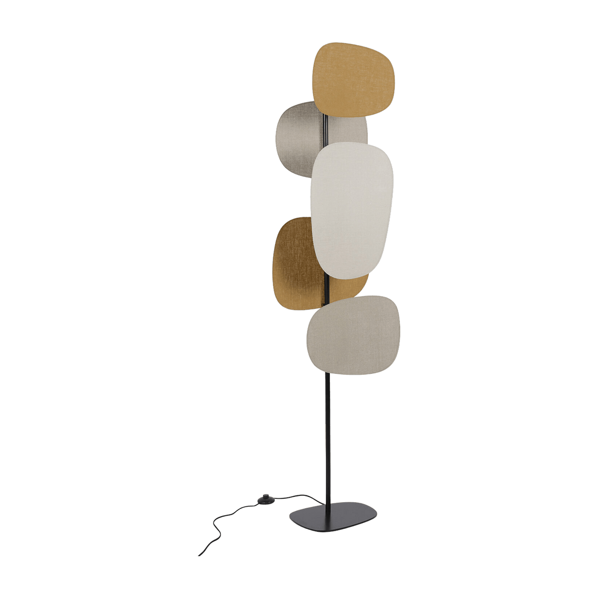 Lampadaire en lin 174 cm Screen 70's - Market set - The Cool Republic