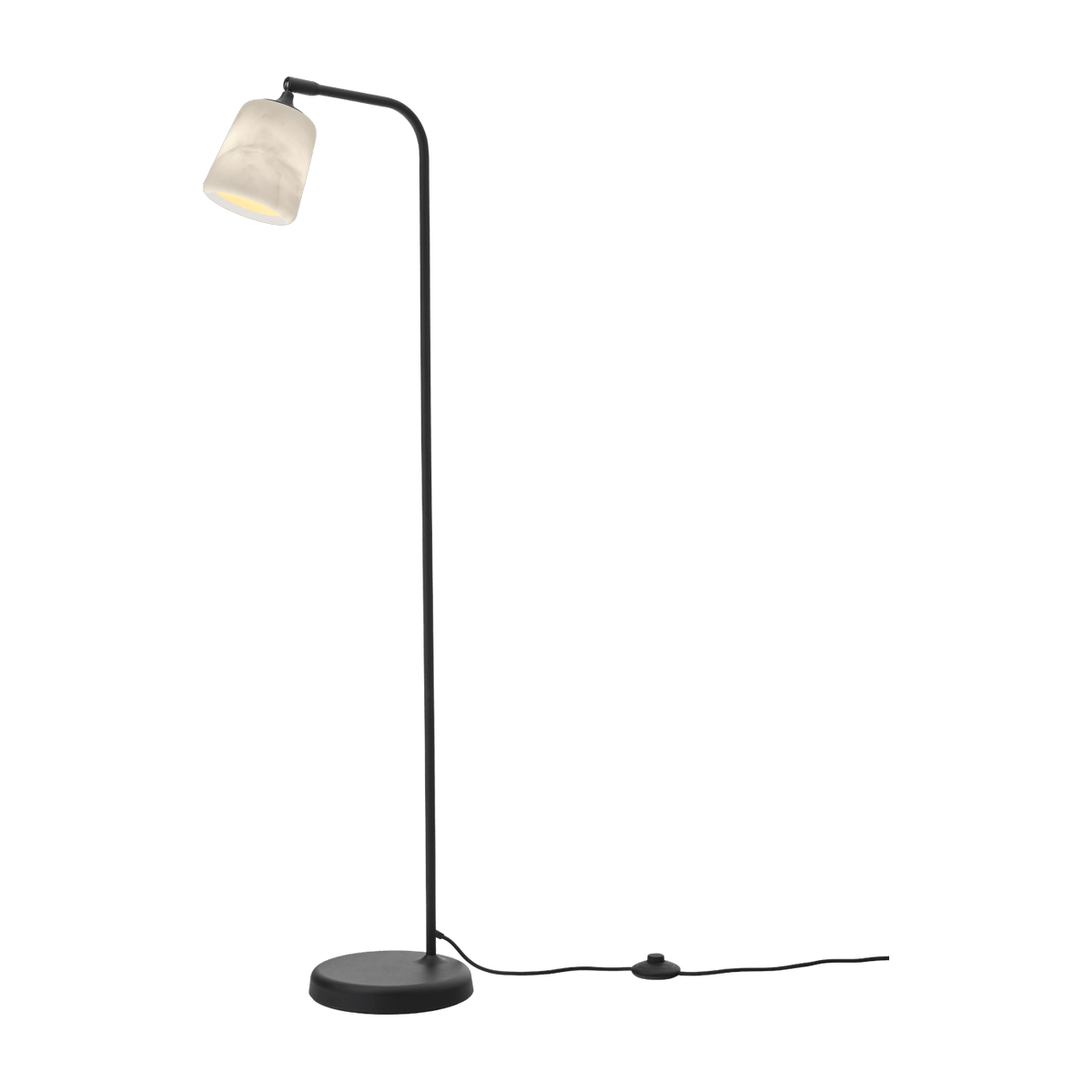 Lampadaire en marbre blanc 125 cm Material - New Works - The Cool Republic