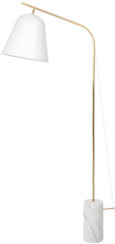 Lampadaire en marbre blanc Line Two - Norr11 - The Cool Republic