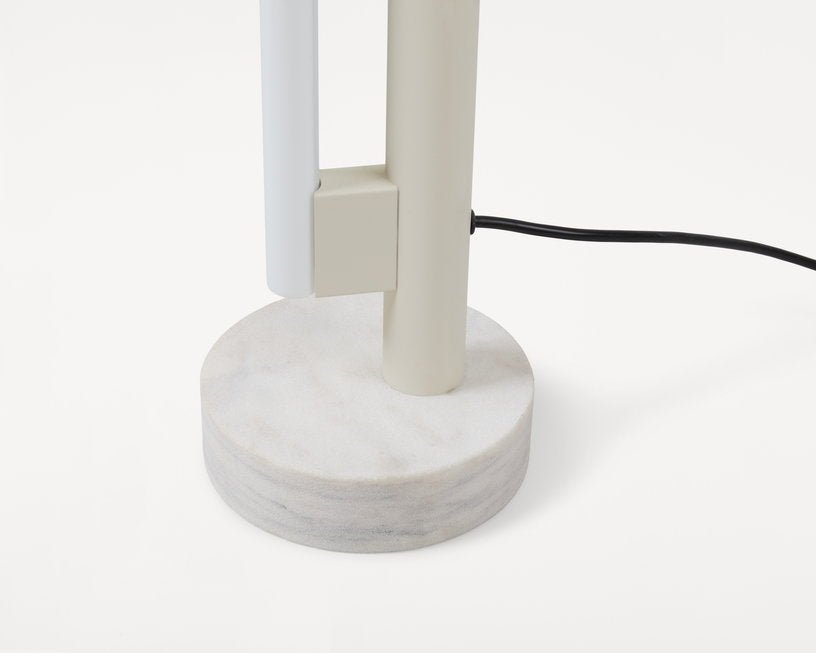 Lampadaire en marbre et acier crème 113 cm Eiffel - Frama - The Cool Republic