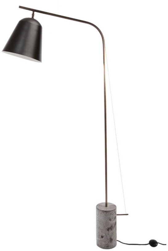 Lampadaire en marbre noir Line One - Norr11 - The Cool Republic