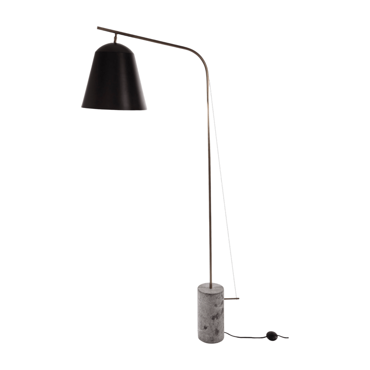 Lampadaire en marbre noir Line Two - Norr11 - The Cool Republic