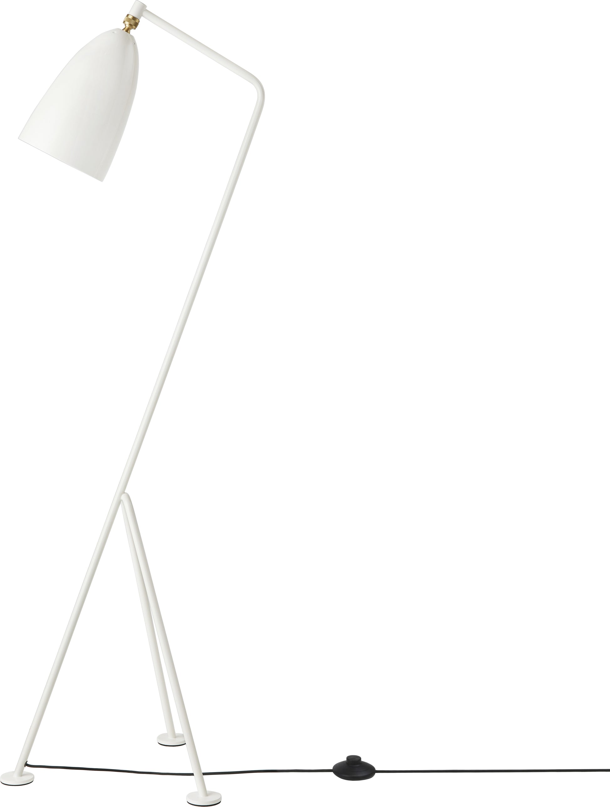 Lampadaire en métal blanc albâtre Gräshoppa - Gubi