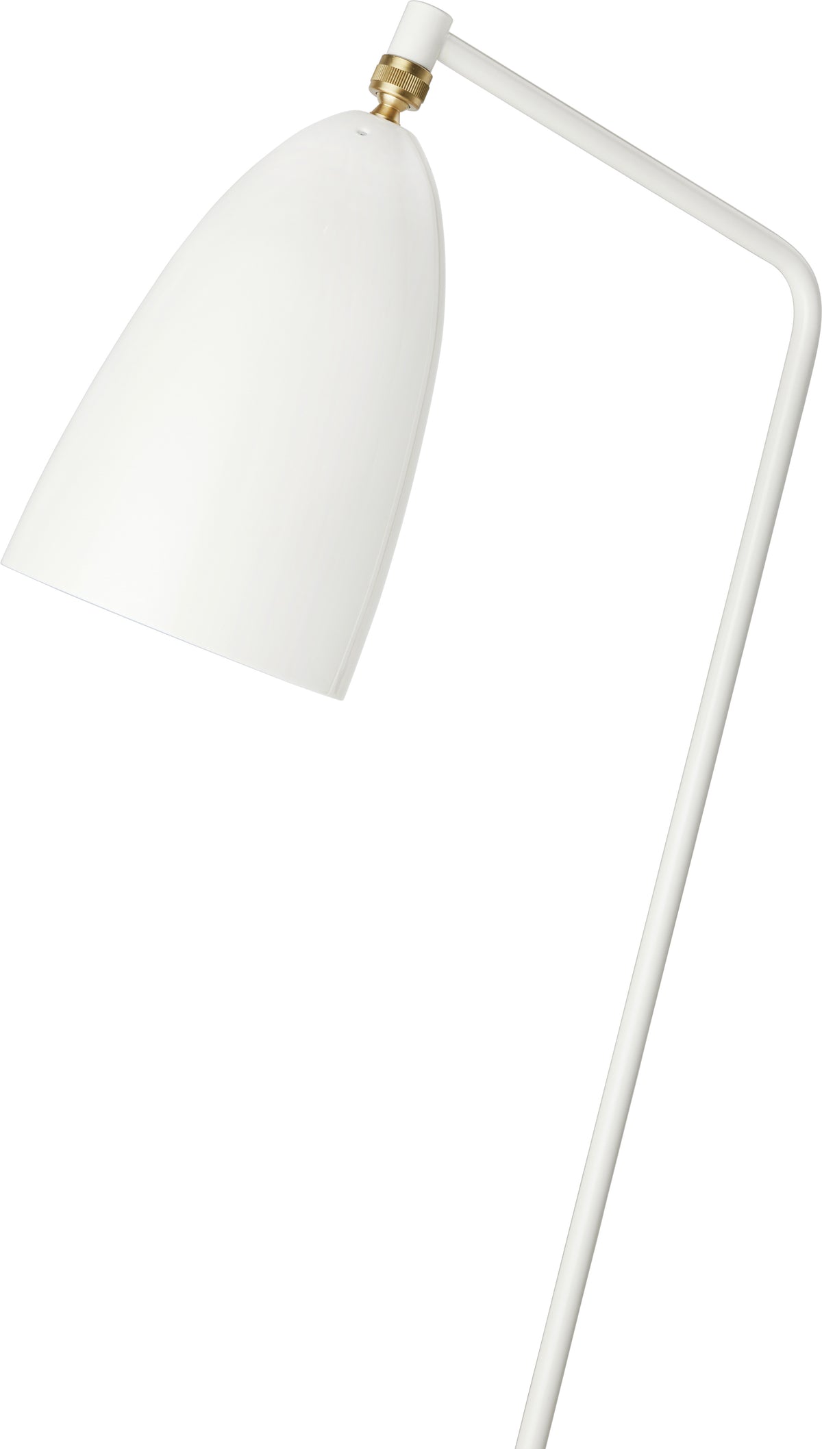 Lampadaire en métal blanc albâtre Gräshoppa - Gubi