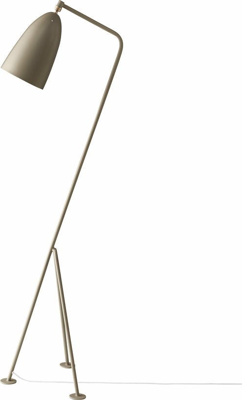 Lampadaire en métal brun - olive Gräshoppa - Gubi - The Cool Republic