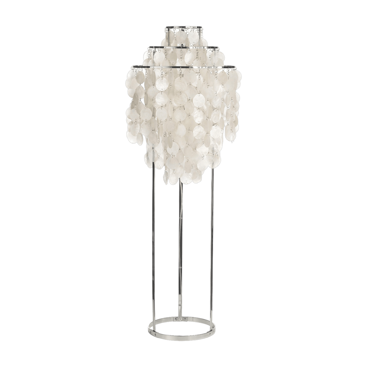 Lampadaire en métal chromé Fun 1 STM - Verpan - The Cool Republic
