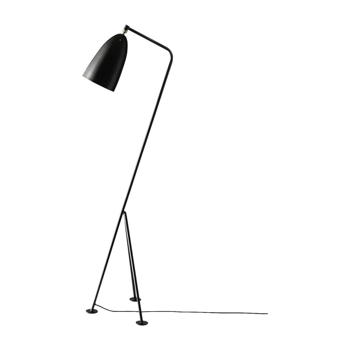 Black brass floor lamp - Gubi - The Cool Republic