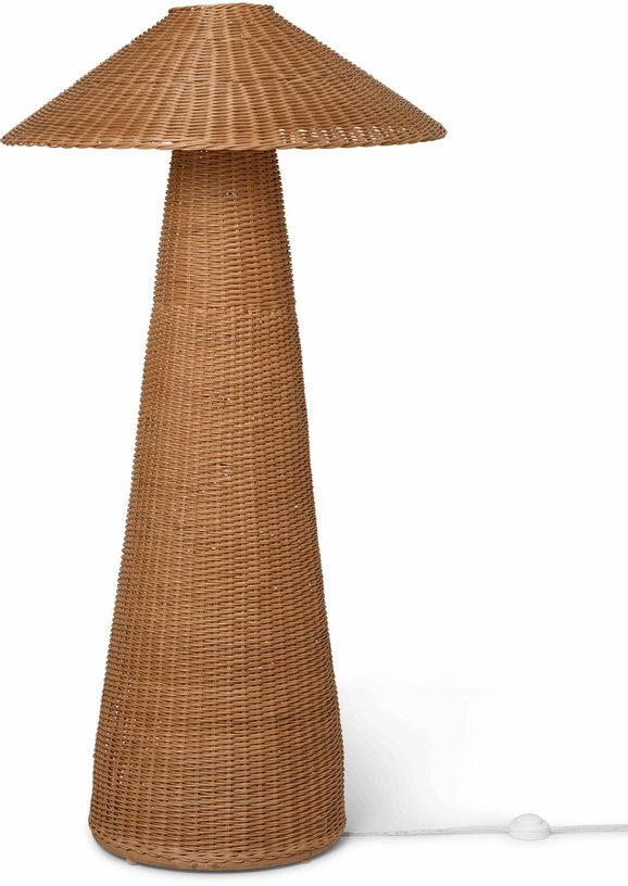 Lampadaire en rotin tressé Dou - Ferm Living - The Cool Republic