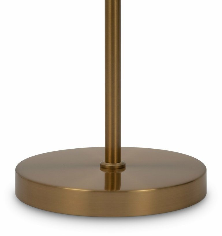 Lampadaire en verre dépoli et métal couleur laiton 155 cm Ring - Maytoni - The Cool Republic
