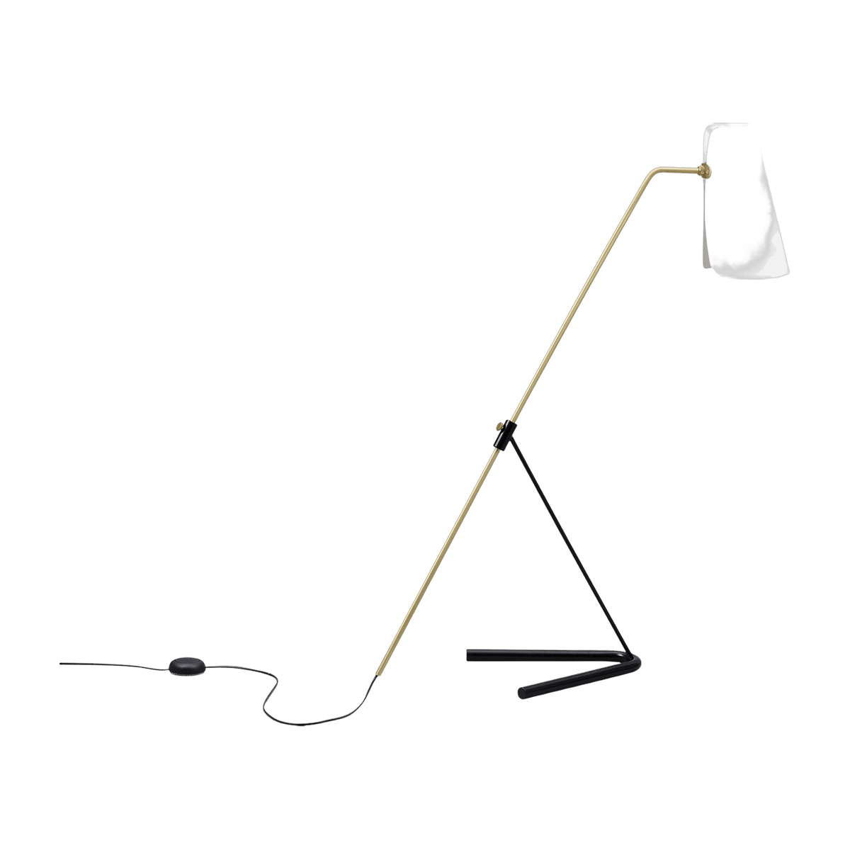 Lampadaire G21 Noir et Blanc Pierre Guariche - Sammode - The Cool Republic