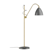 Lampadaire gris base dorée en laiton 21 cm BL3 - Gubi - The Cool Republic