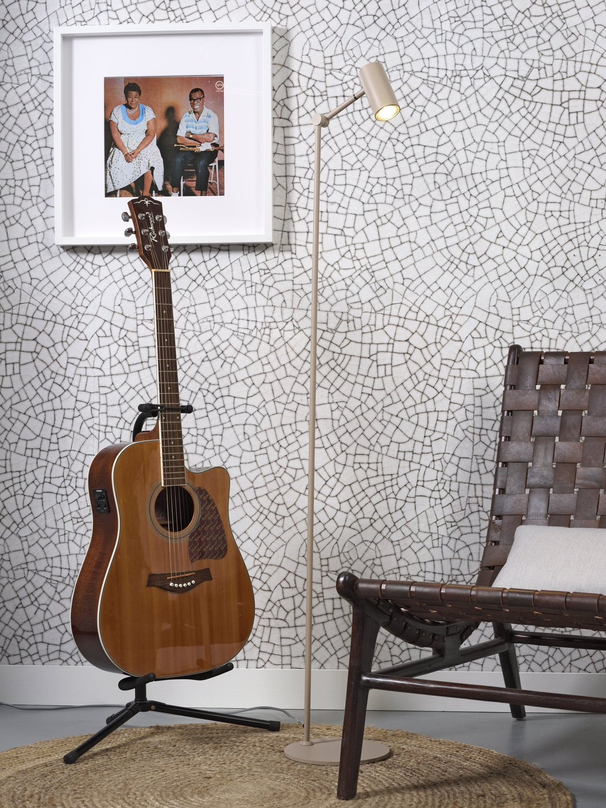 Lampadaire led en fer sable 133cm Montreux - It's about Romi - The Cool Republic
