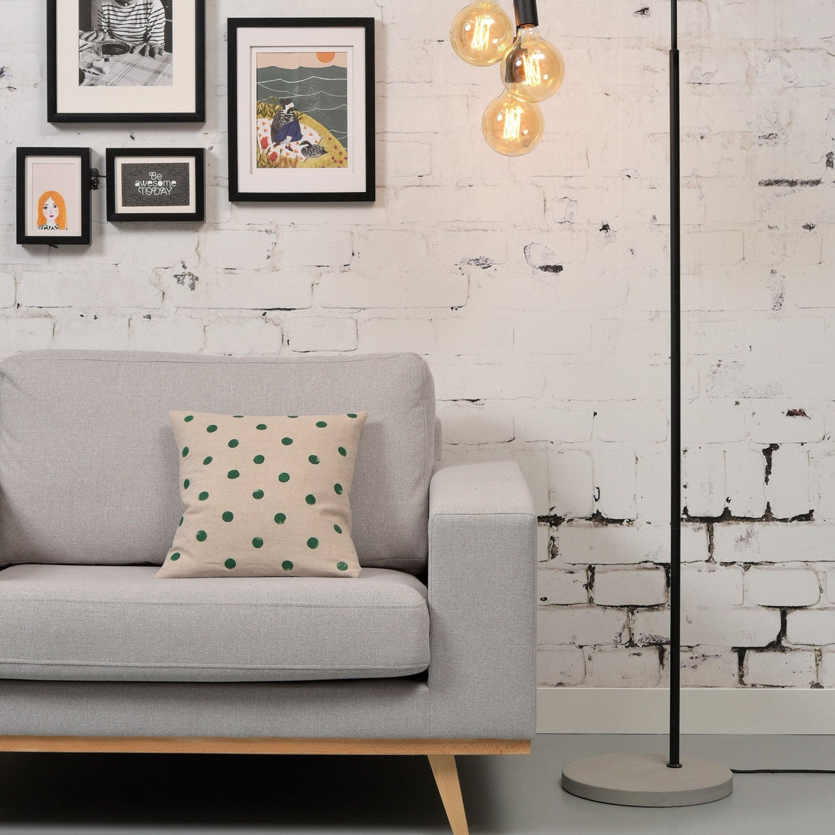 Lampadaire noir 3 ampoules Oslo - It's about Romi - The Cool Republic