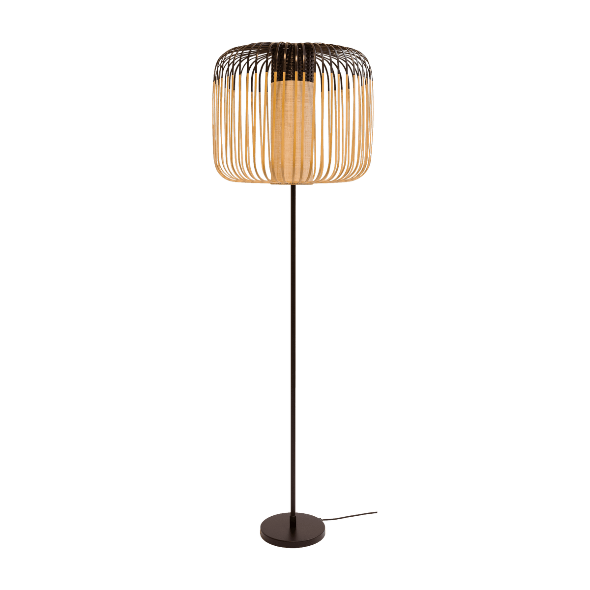 Lampadaire noir Bamboo - Forestier - The Cool Republic