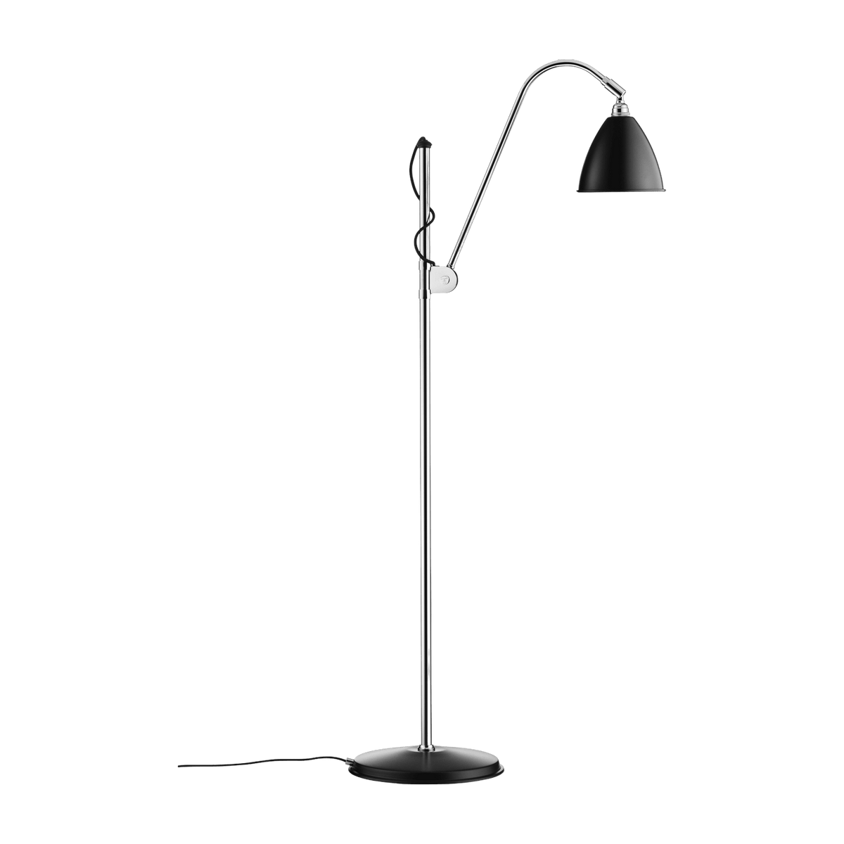 Black floor lamp base silver plated brass 16cm BL3 - Gubi - The Cool Republic