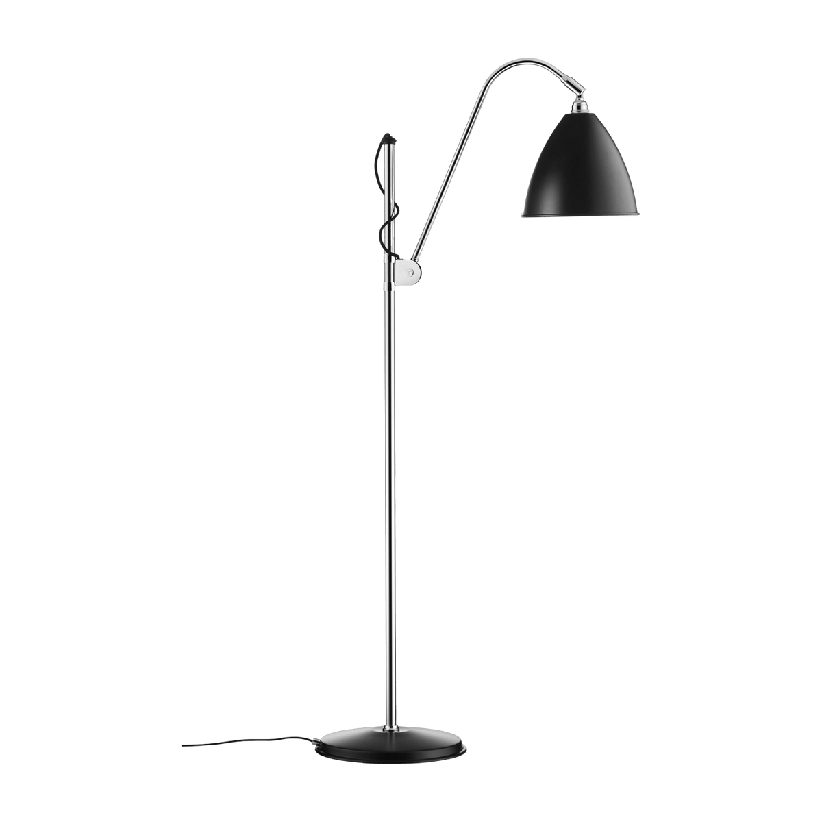 Black floor lamp base silver plated brass 21 cm BL3 - Gubi - The Cool Republic