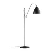 Lampadaire noir base argenté en laiton 21 cm BL3 - Gubi - The Cool Republic