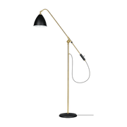Lampadaire noir base dorée en laiton BL4 - Gubi - The Cool Republic