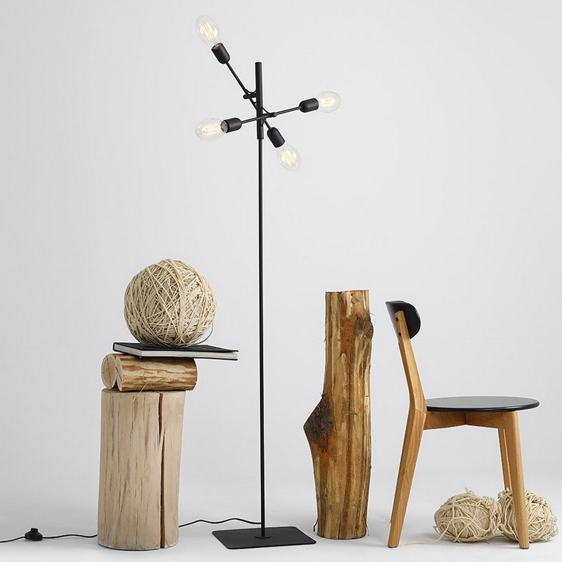 Lampadaire noir Twigo 4 - Custom Form - The Cool Republic