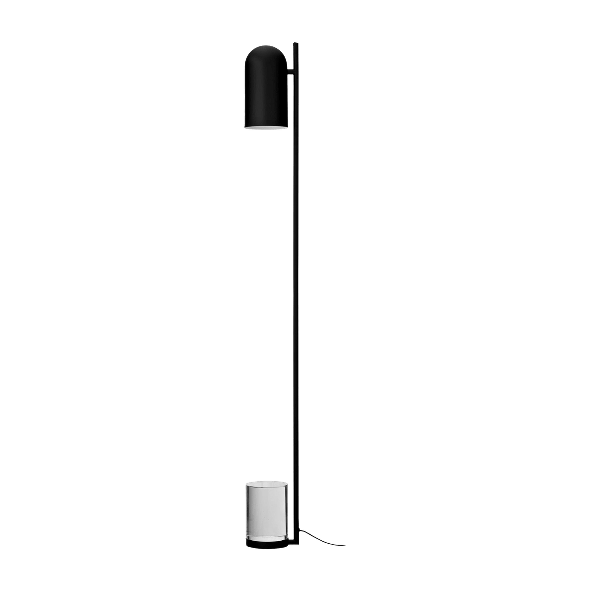 Lampadaire verre et noir Luceo - Aytm - The Cool Republic