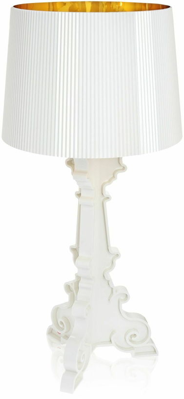 Lampe à hauteur réglable blanc et doré Bourgie - Kartell - The Cool Republic