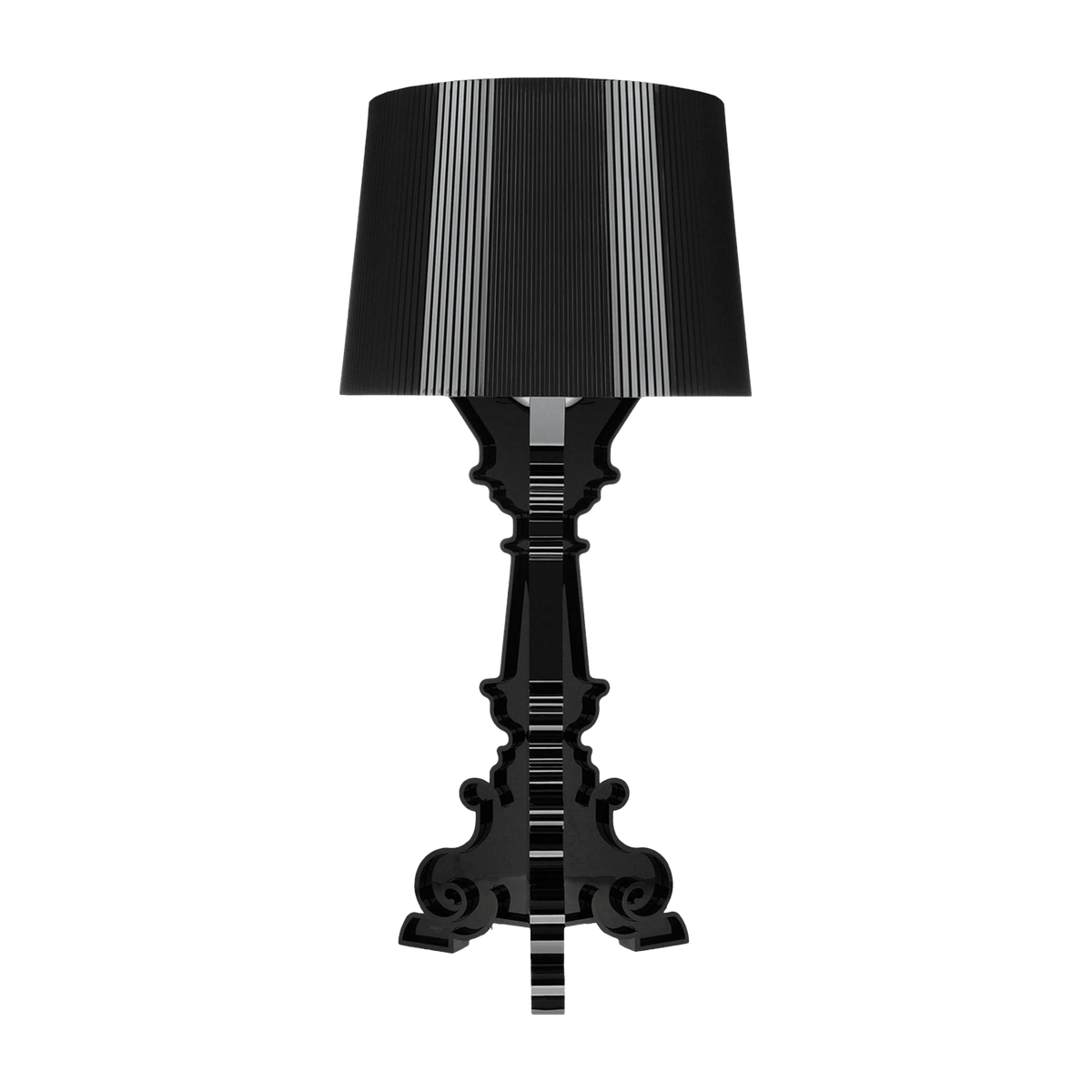 Lampe à hauteur réglable noire finition brillant Bourgie - Kartell - The Cool Republic