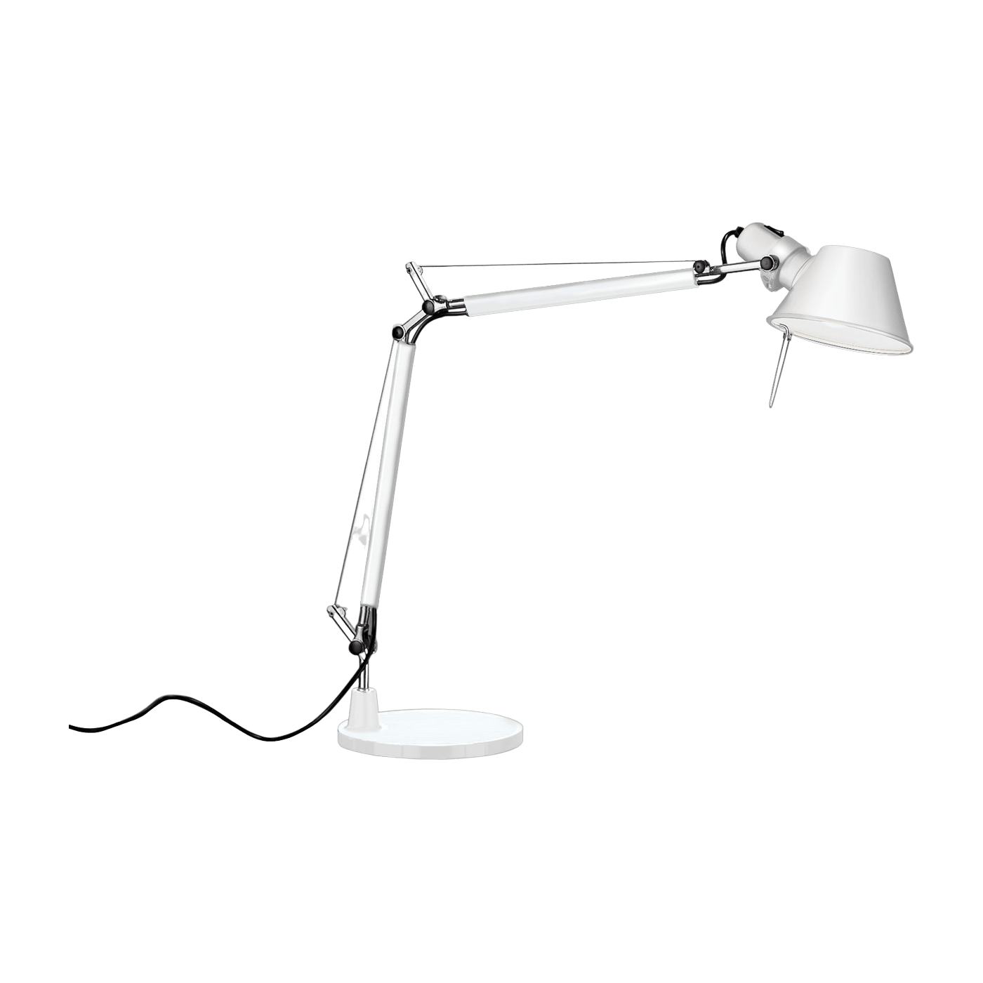 Lampe à poser blanc brillant Tolomeo Micro table - Artemide - The Cool Republic
