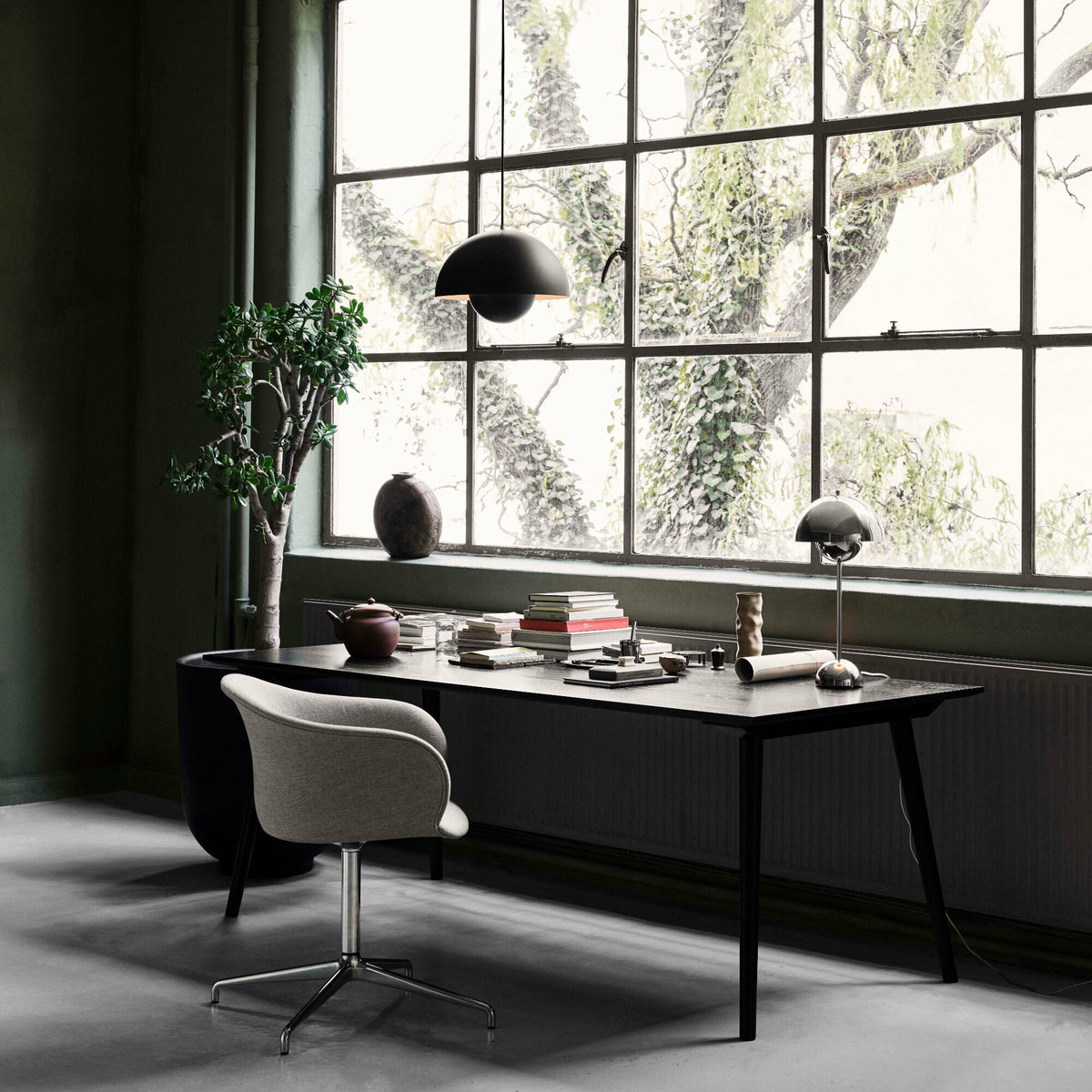 Lampe à poser blanc mat Flowerpot VP3 - &tradition - The Cool Republic