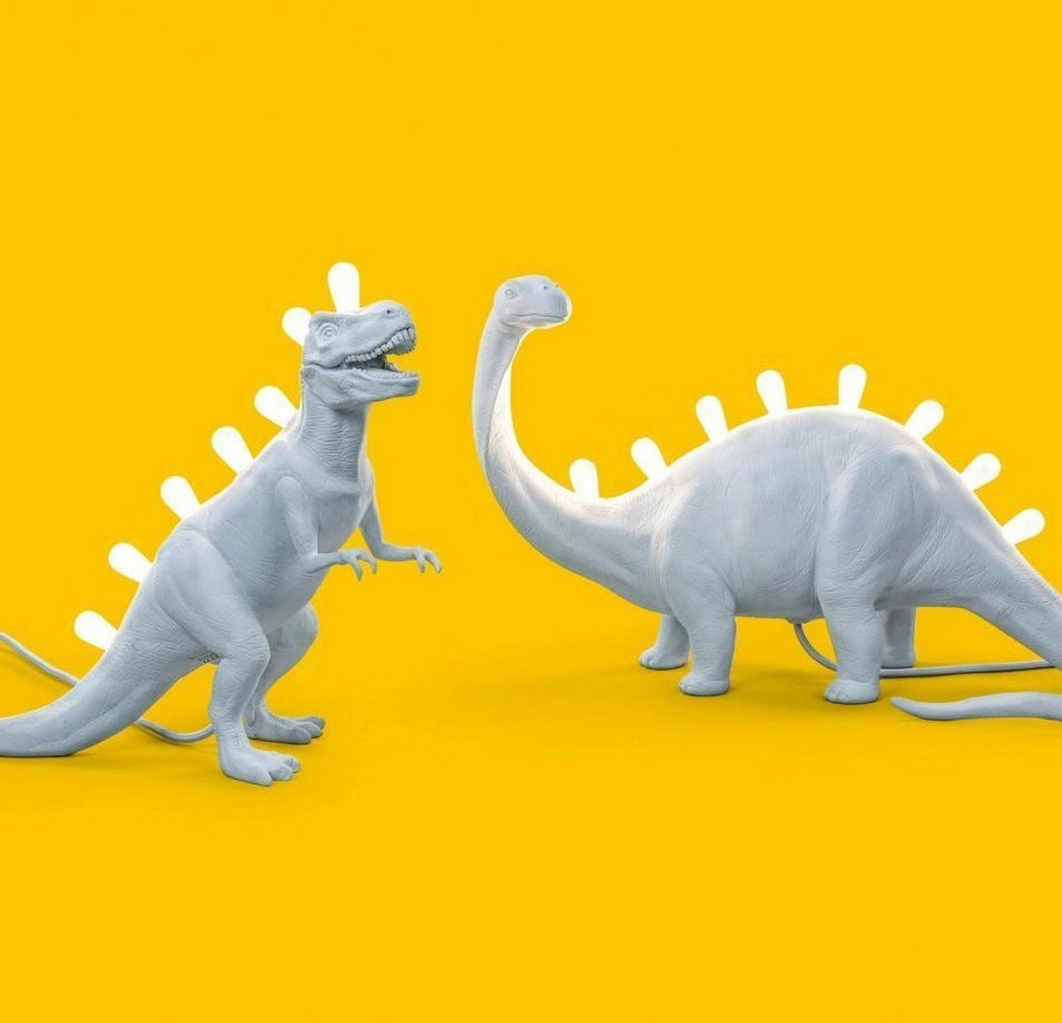 Lampe à poser blanche 13 x 33,5 cm T-Rex Jurassic - Seletti - The Cool Republic