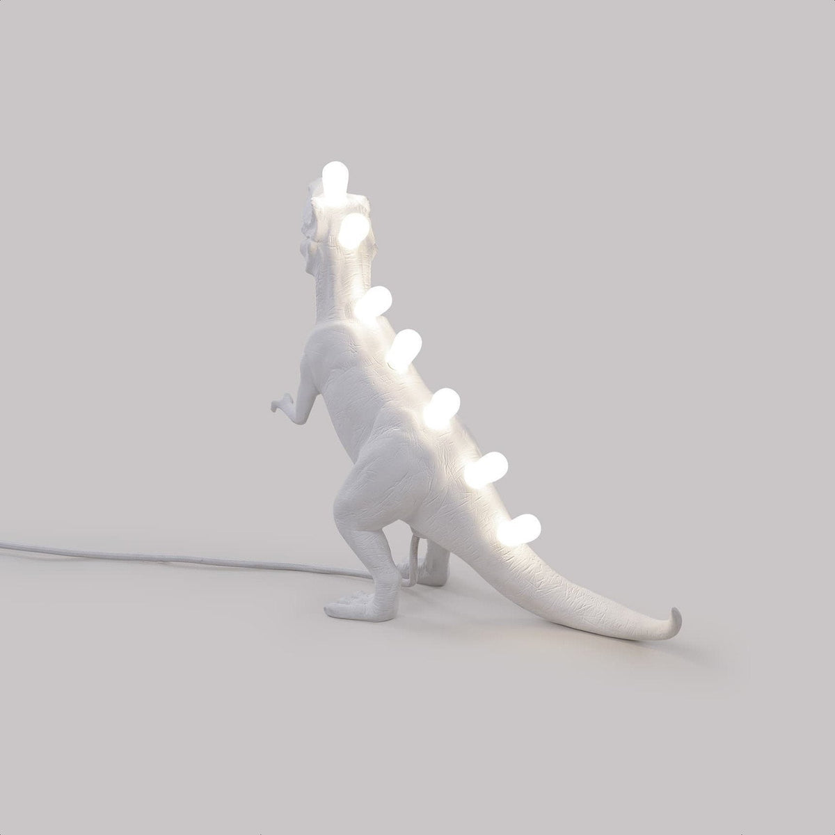 Lampe à poser blanche 13 x 33,5 cm T-Rex Jurassic - Seletti - The Cool Republic