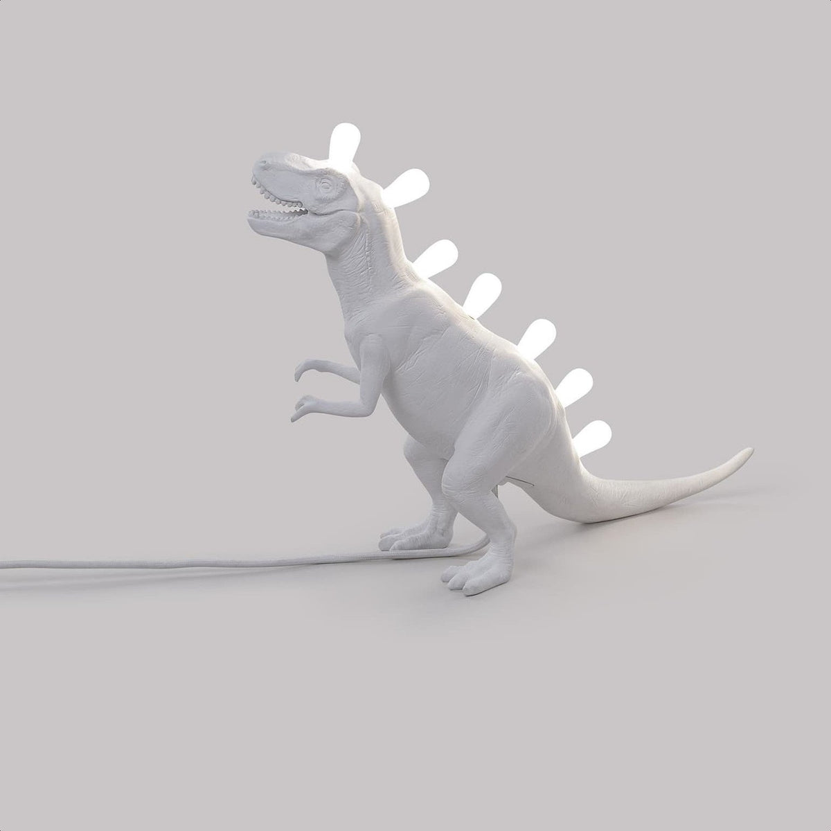 Lampe à poser blanche 13 x 33,5 cm T-Rex Jurassic - Seletti - The Cool Republic