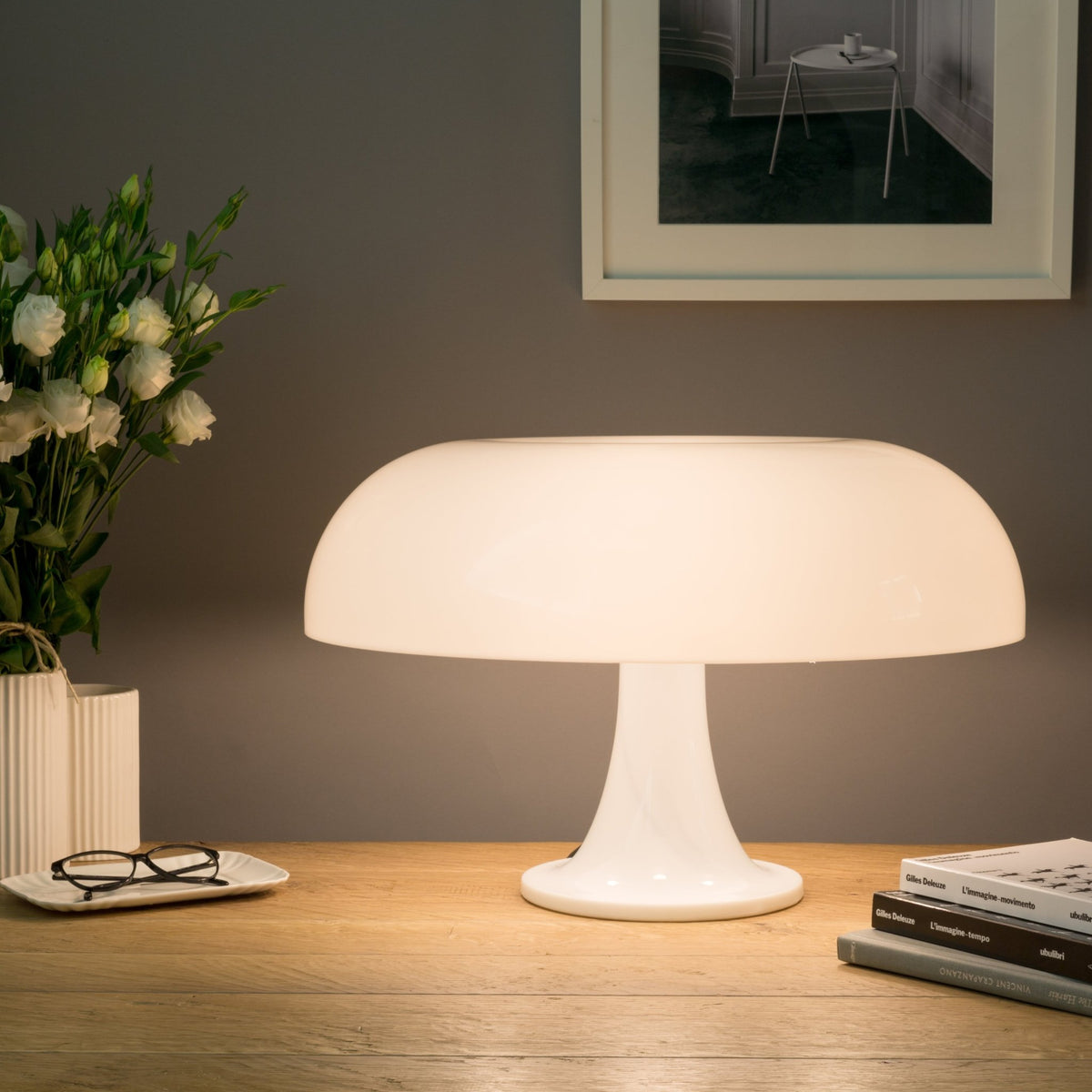 Lampe à poser blanche 34x54cm Nesso - Artemide - The Cool Republic