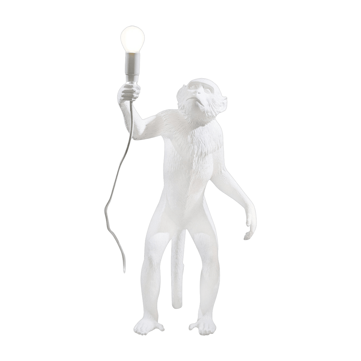 Lampe à poser blanche 54 cm Monkey debout - Seletti - The Cool Republic