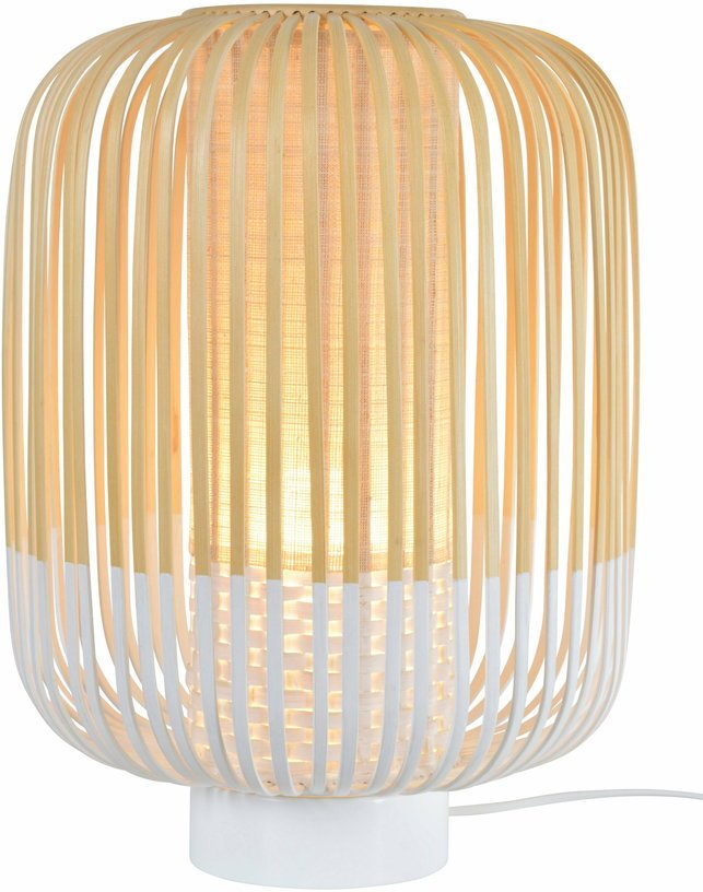Lampe à poser blanche M Bamboo - Forestier - The Cool Republic