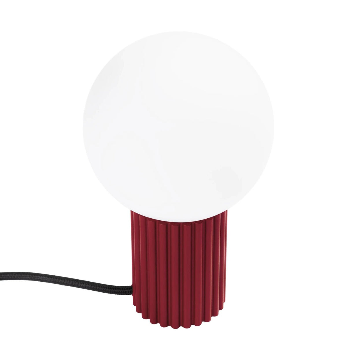 Lampe à poser en aluminium bordeaux 12x19cm Halo - Sollux - The Cool Republic