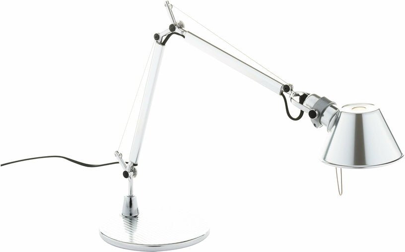 Lampe à poser en aluminium poli Tolomeo Micro table - Artemide - The Cool Republic
