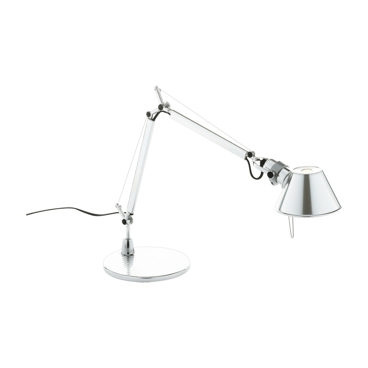 Lampe à poser en aluminium poli Tolomeo Micro table - Artemide - The Cool Republic