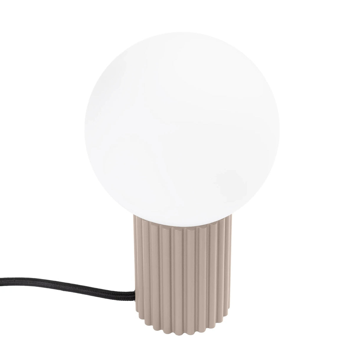 Lampe à poser en aluminium taupe 12x19cm Halo - Sollux - The Cool Republic