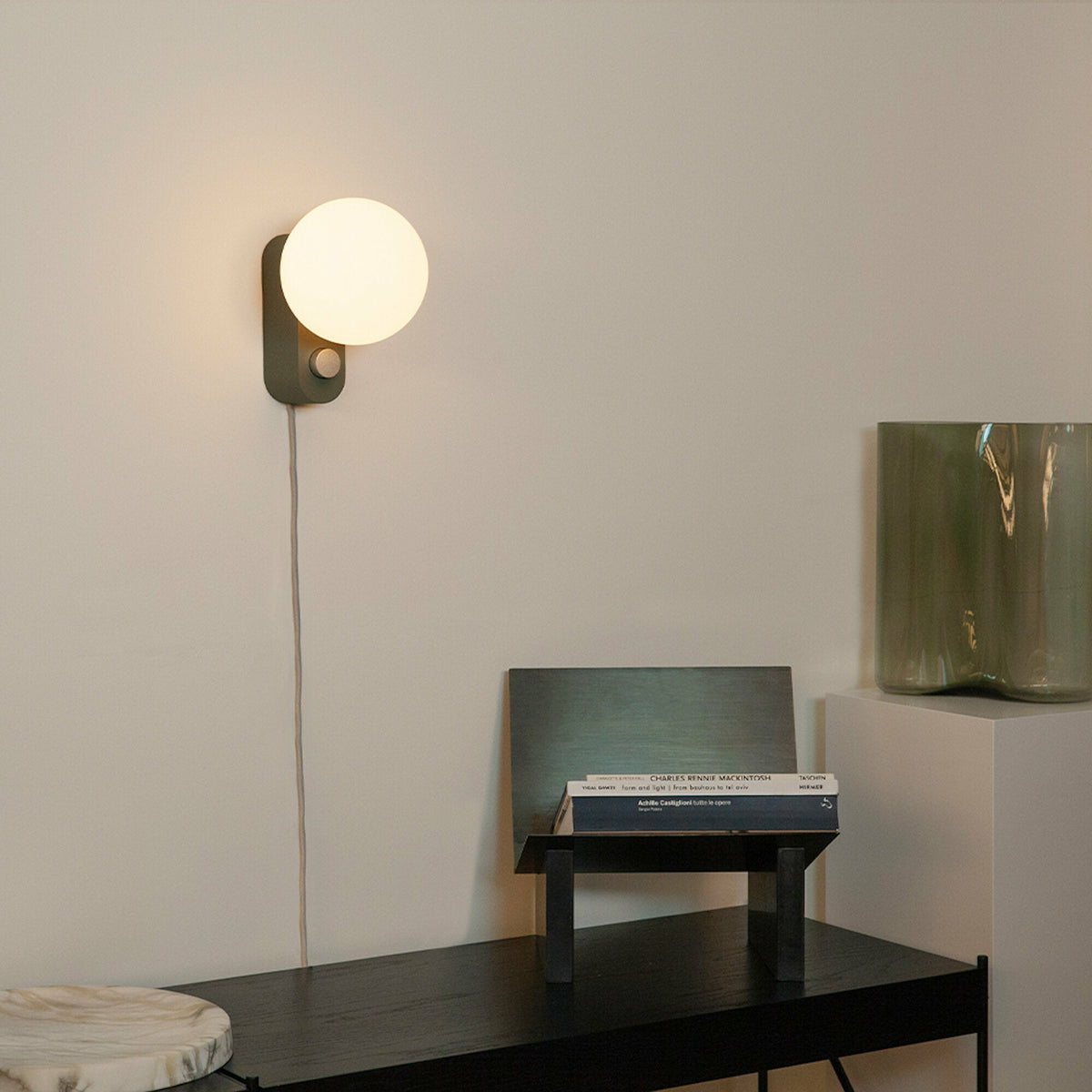 22 x 15 cm sage green aluminum table lamp Alumina - Tala - The Cool Republic