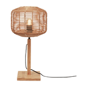 Lampe à poser en bambou naturel avec abat-jour naturel 25x20 cm Tanami - Good & Mojo - The Cool Republic