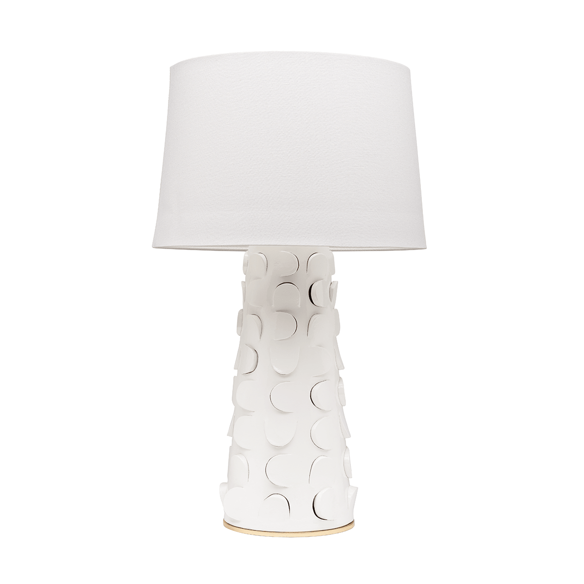 Lampe à poser en céramique blanc 41x68cm Naomi - Mitzi - The Cool Republic