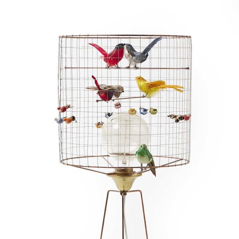 Lampe à poser en cuivre 67 cm Volière Haute - Mathieu Challières - The Cool Republic