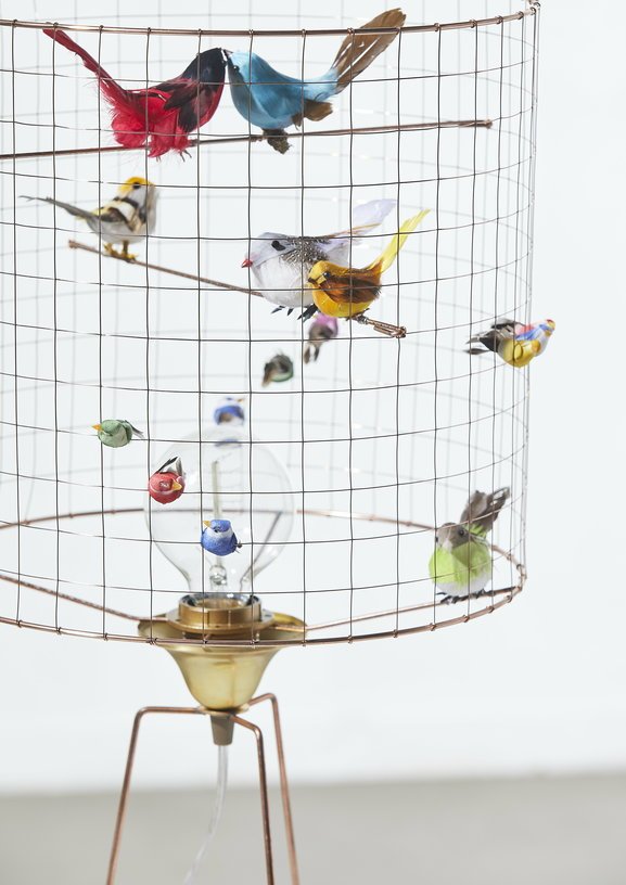 Lampe à poser en cuivre 67 cm Volière Haute - Mathieu Challières - The Cool Republic