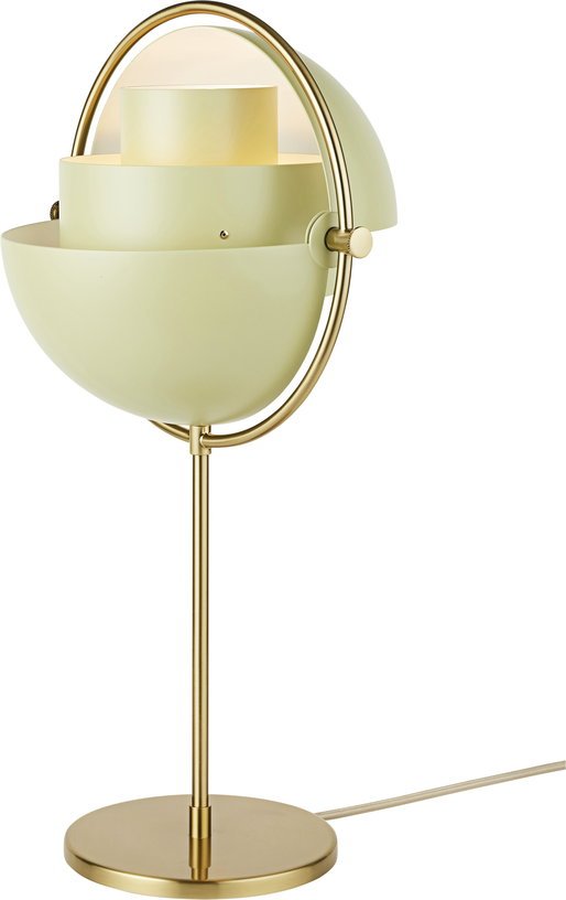 Lampe à poser en laiton doré et métal vert sauge Multi - Lite - Gubi - The Cool Republic