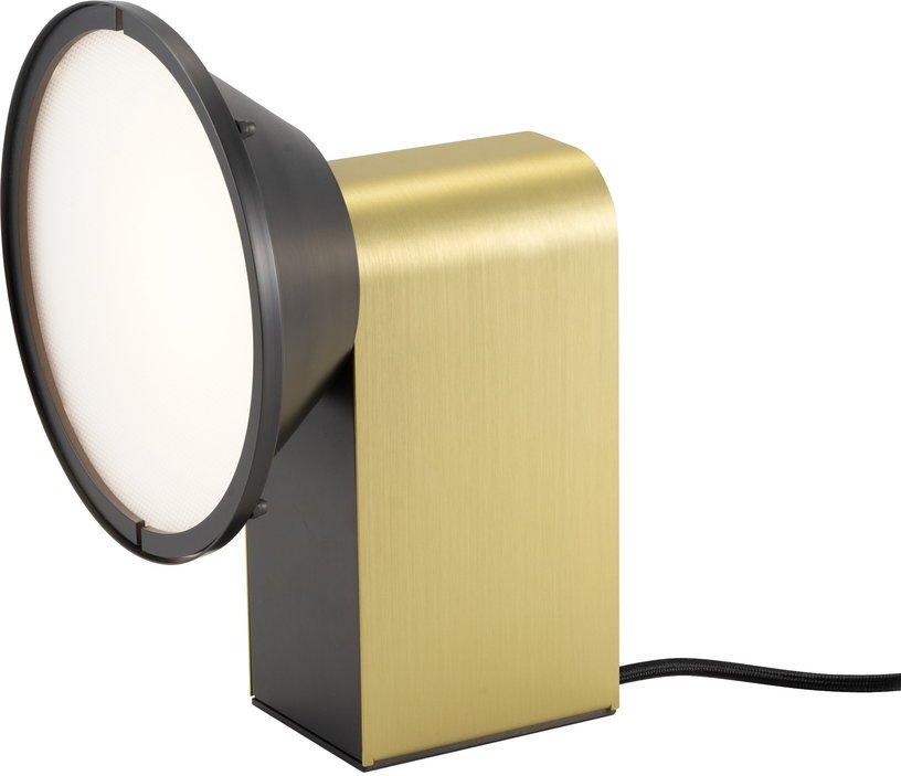 Lampe à poser en laiton et graphite satiné 14,5 x 11,2 cm Wonder - CVL Luminaires - The Cool Republic