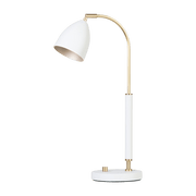 Lampe à poser en laiton et métal blanc 50,7 x 9,8 cm Deluxe - Belid - The Cool Republic