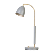 Lampe à poser en laiton et métal gris 50,7 x 9,8 cm Deluxe - Belid - The Cool Republic