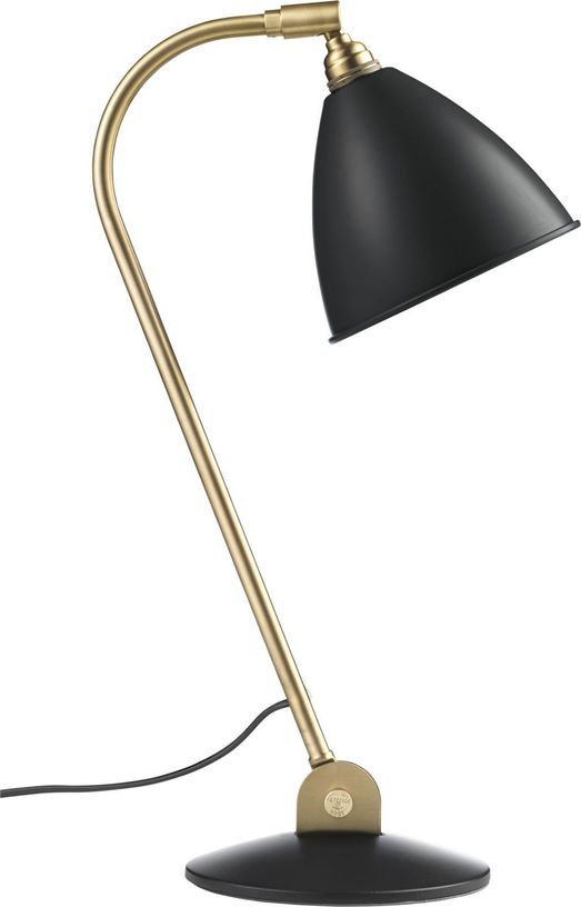 Lampe à poser en laiton et métal noir bestlite 50 cm BL2 - Gubi - The Cool Republic