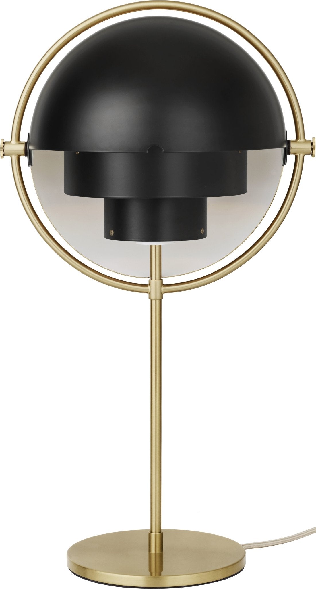 Lampe à poser en laiton et métal noir Multi - Lite - Gubi - The Cool Republic